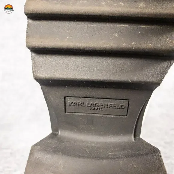 Karl Lagerfeld Cavin Paris Fashion Chelsea Boot White Leather Women's Size 11M - Picture 11 of 14